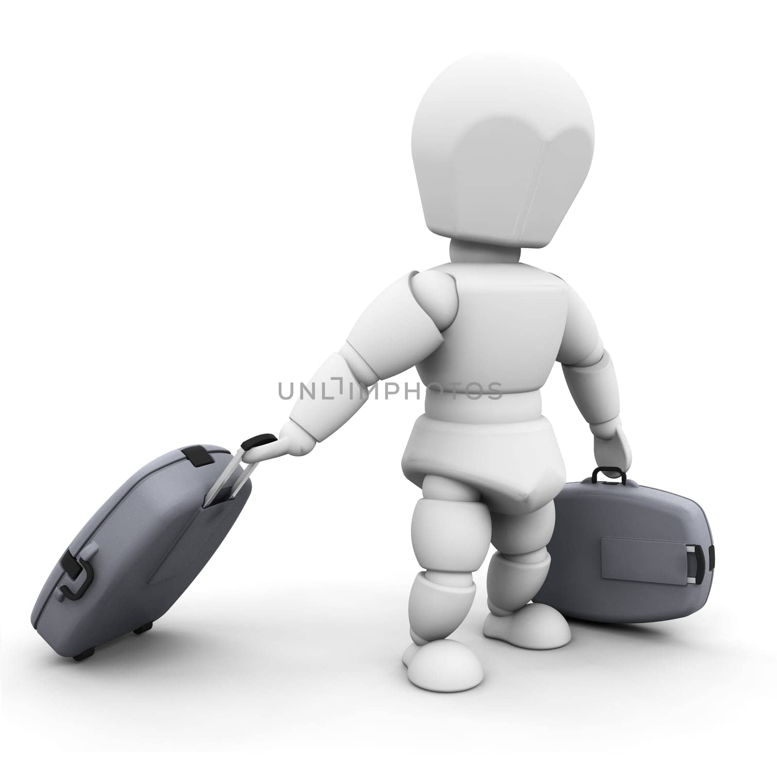 Person with luggage