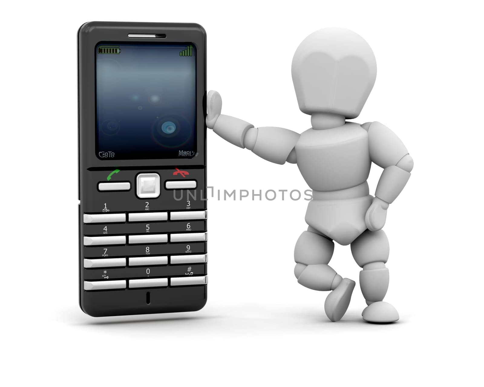 Person with mobile phone