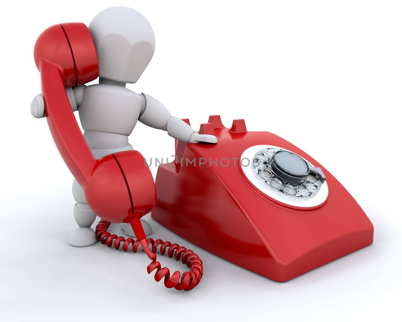 On the phone
