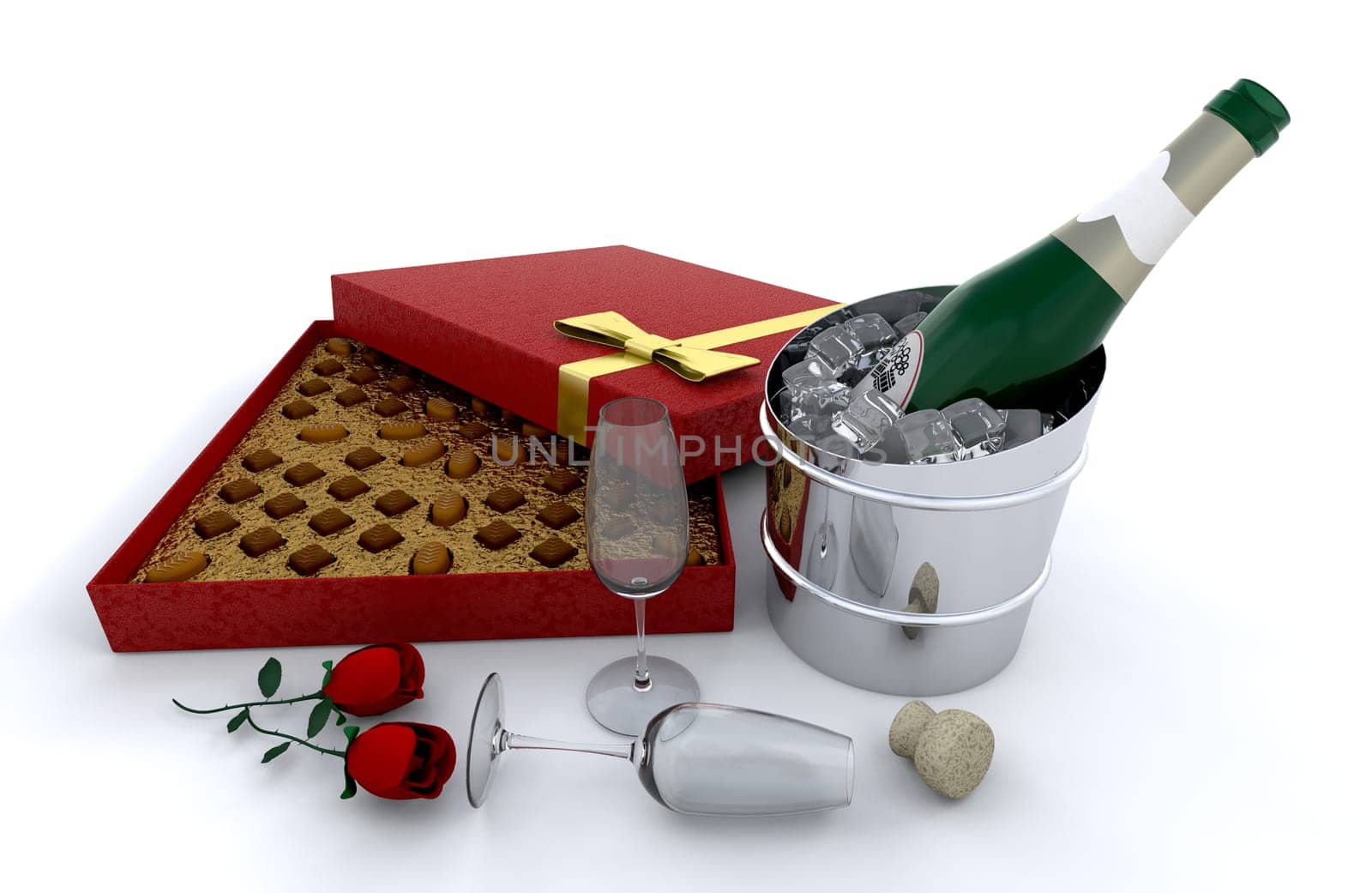 Champagne and chocolates