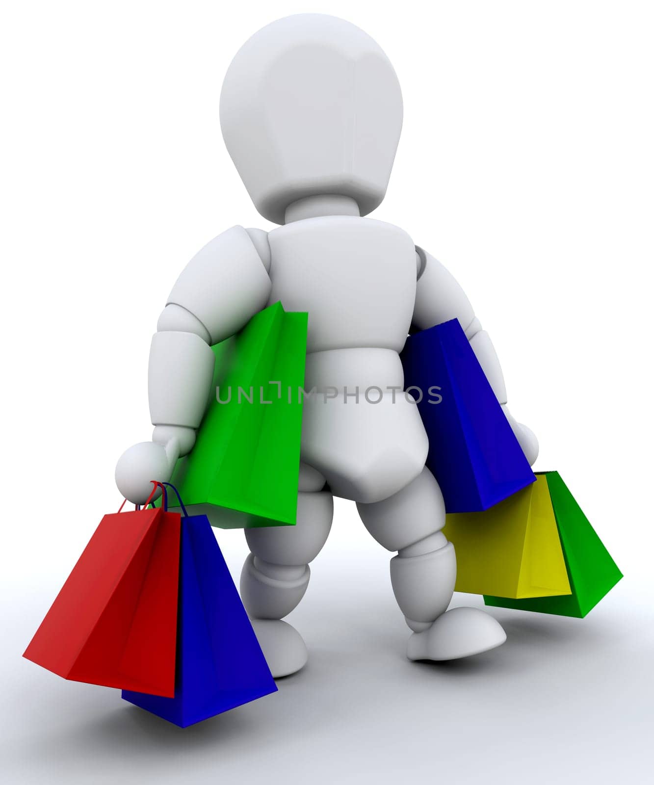Person with shopping bags