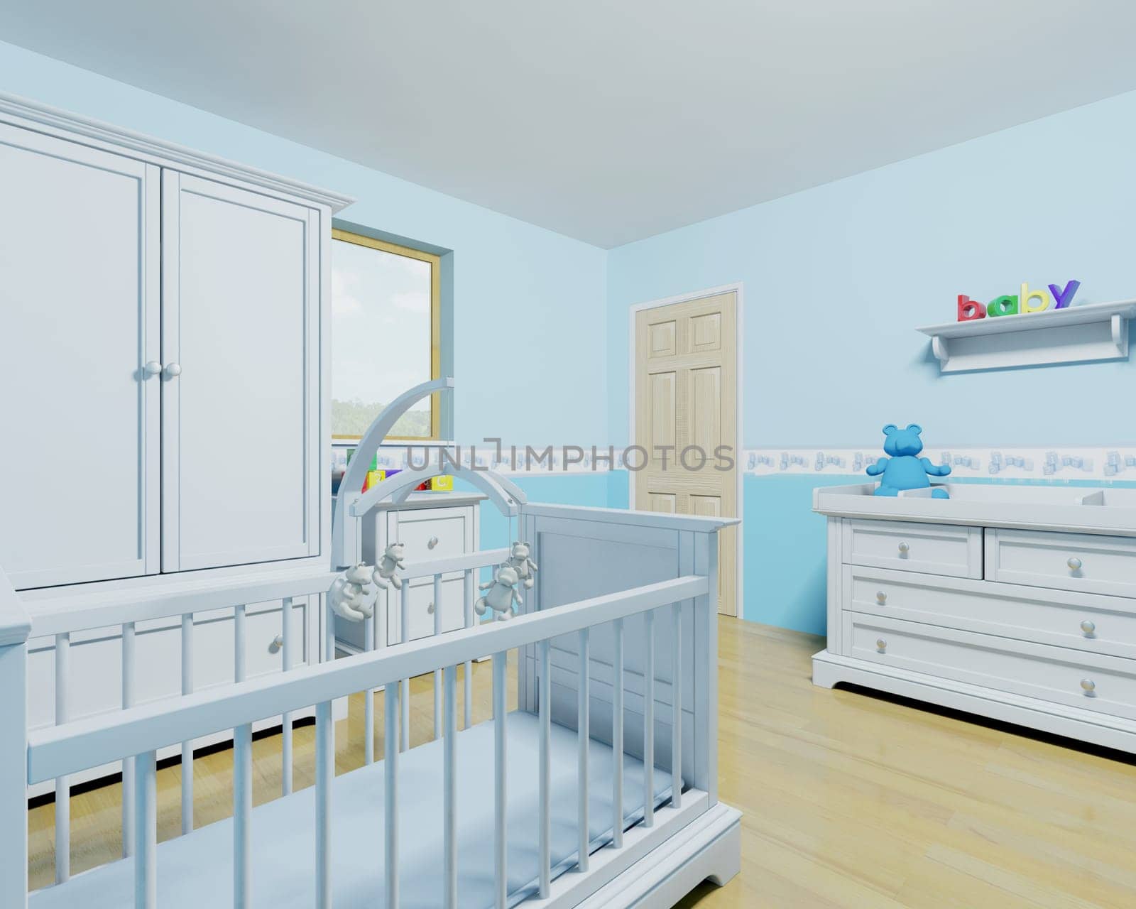Nursery for a baby boy