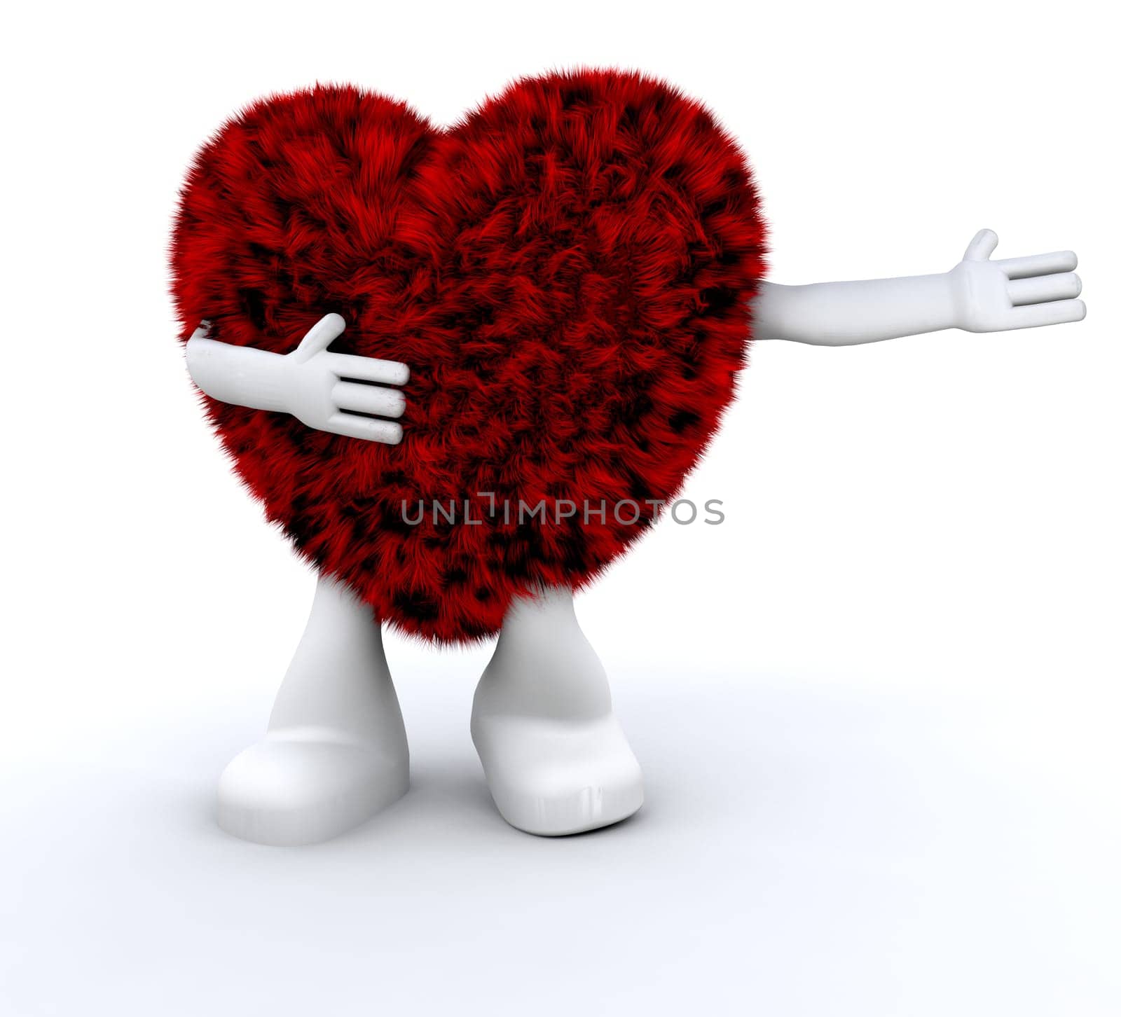 Furry heart dude