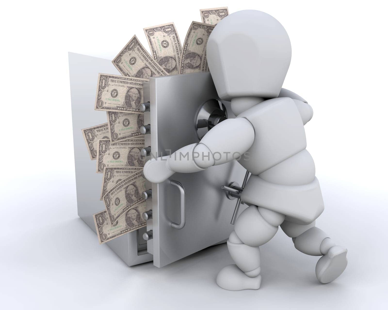 Stashing money