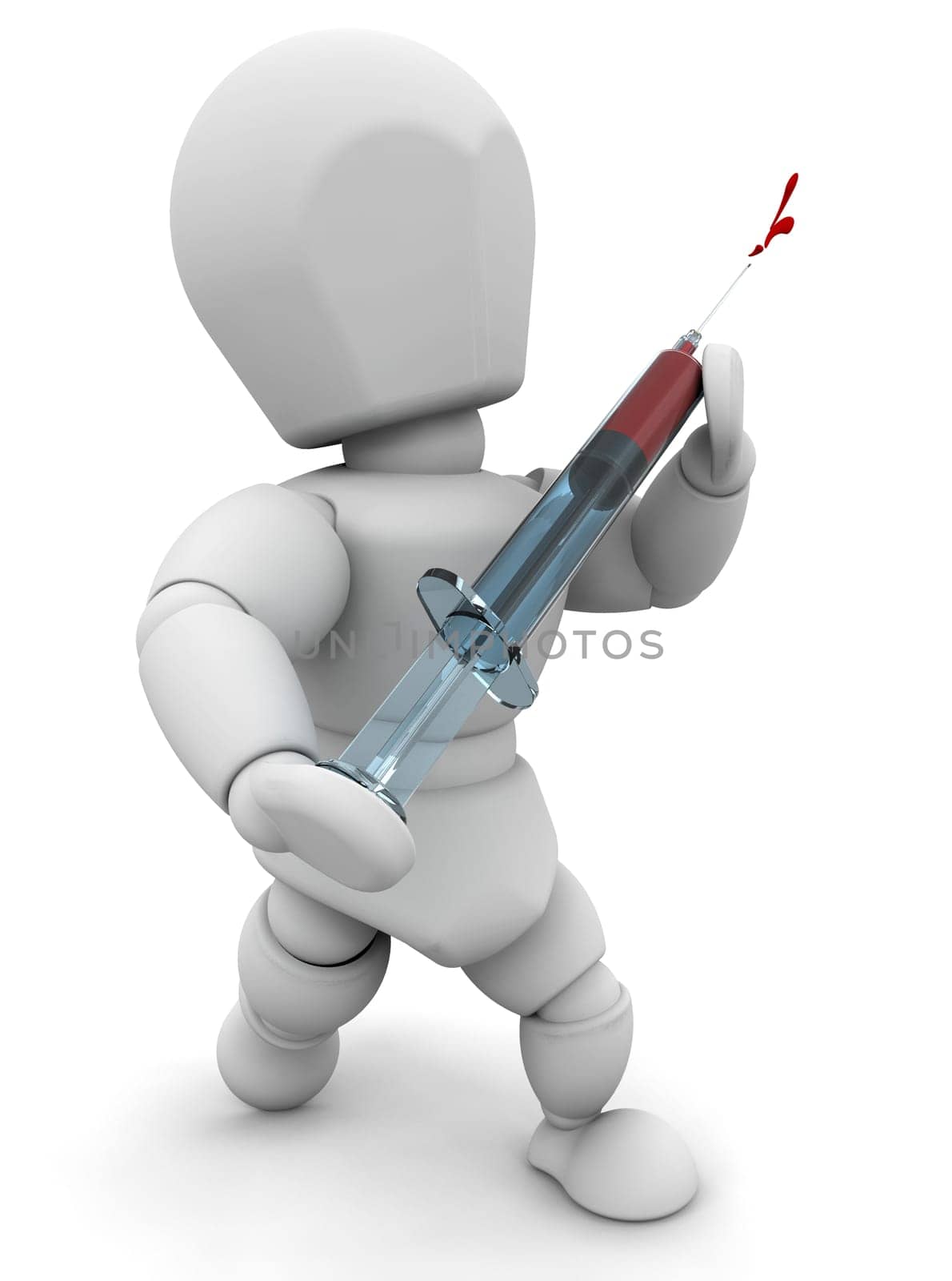Person with syringe