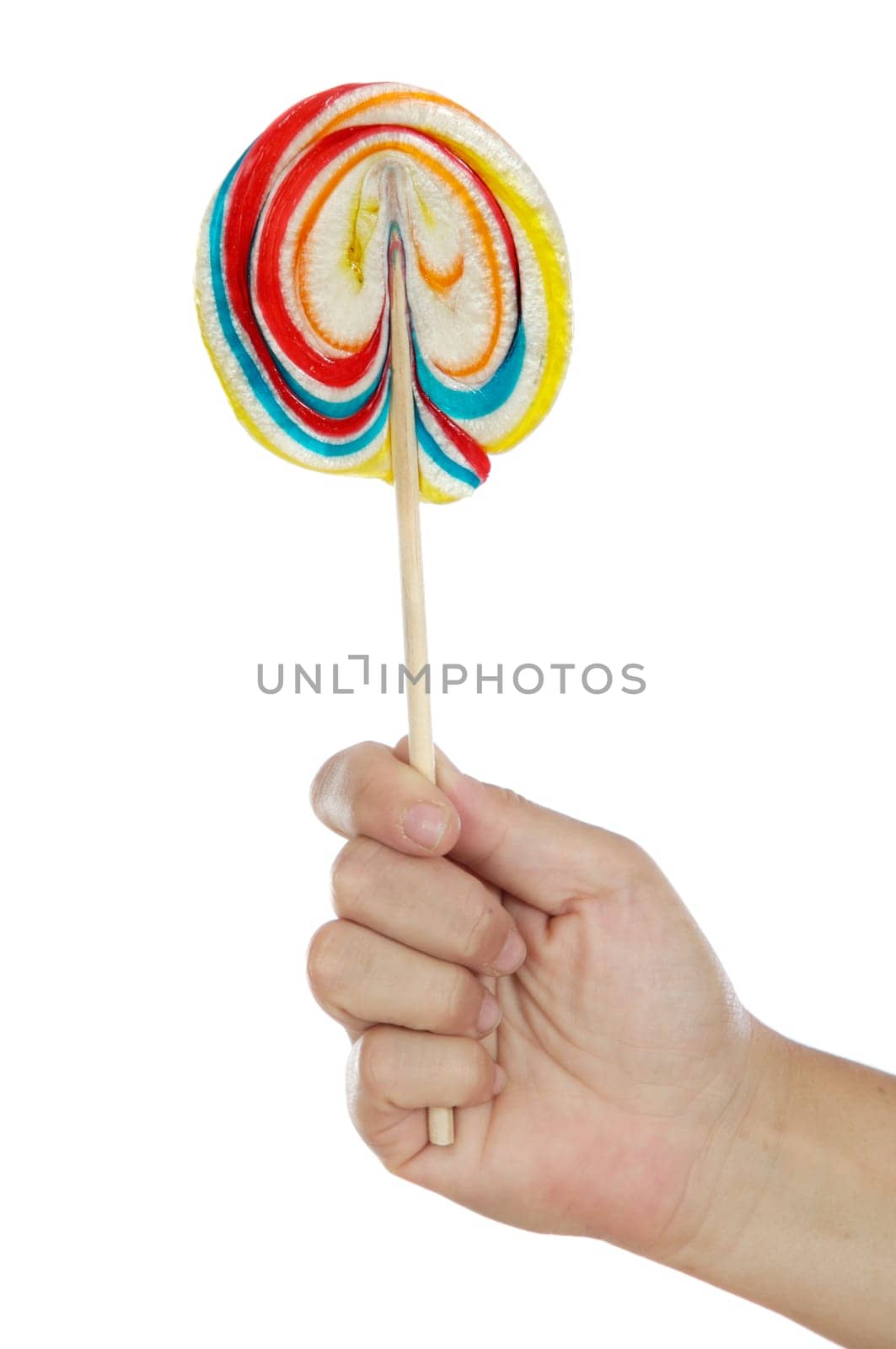 Hand with candy