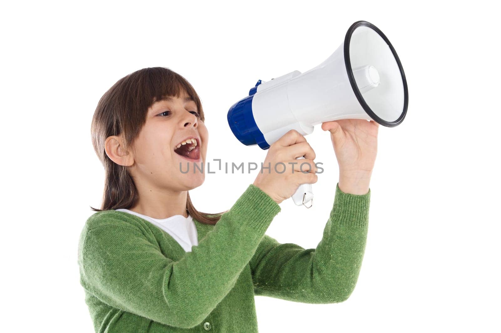 girl with megaphone