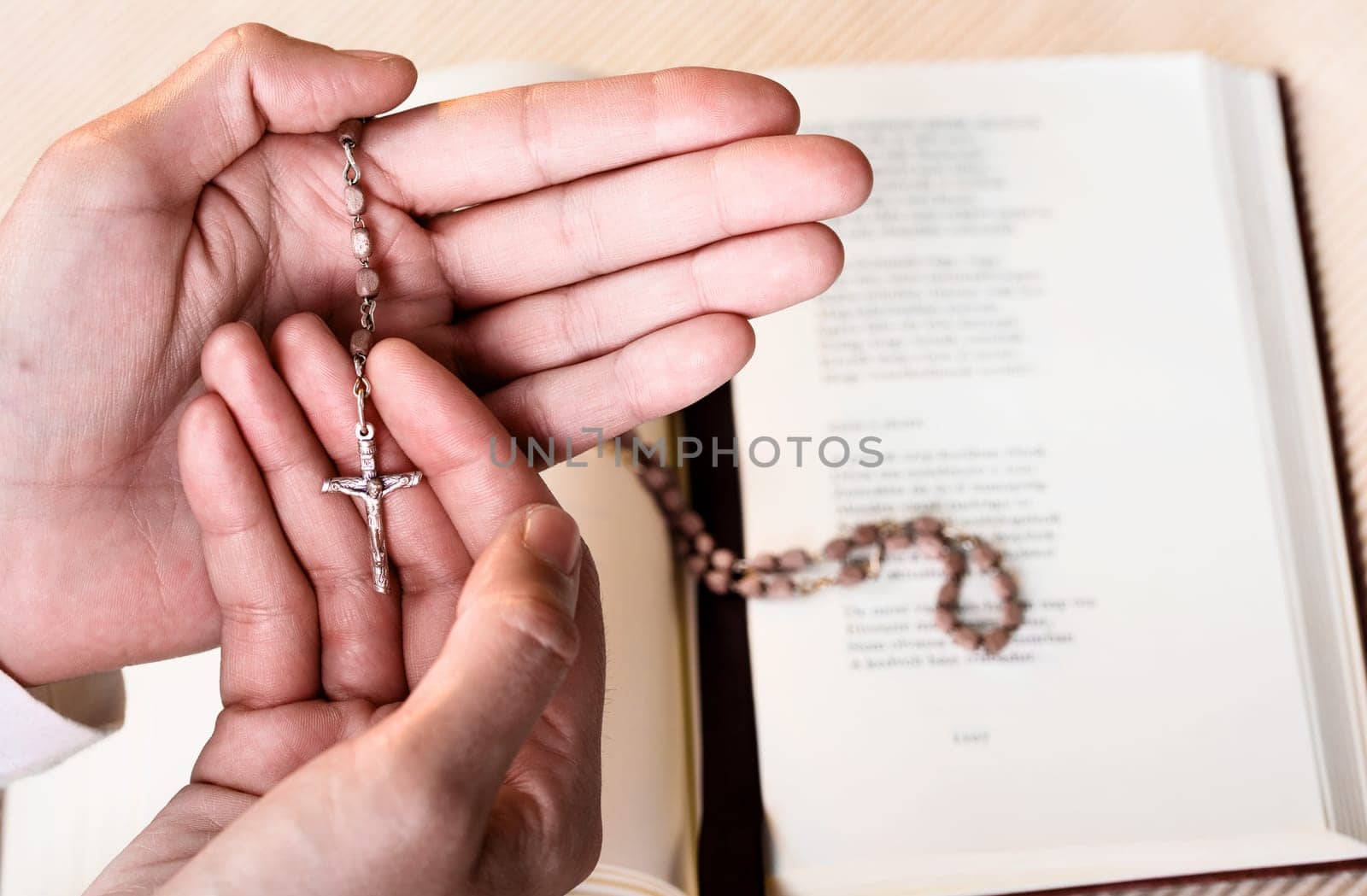 Rosary in hand