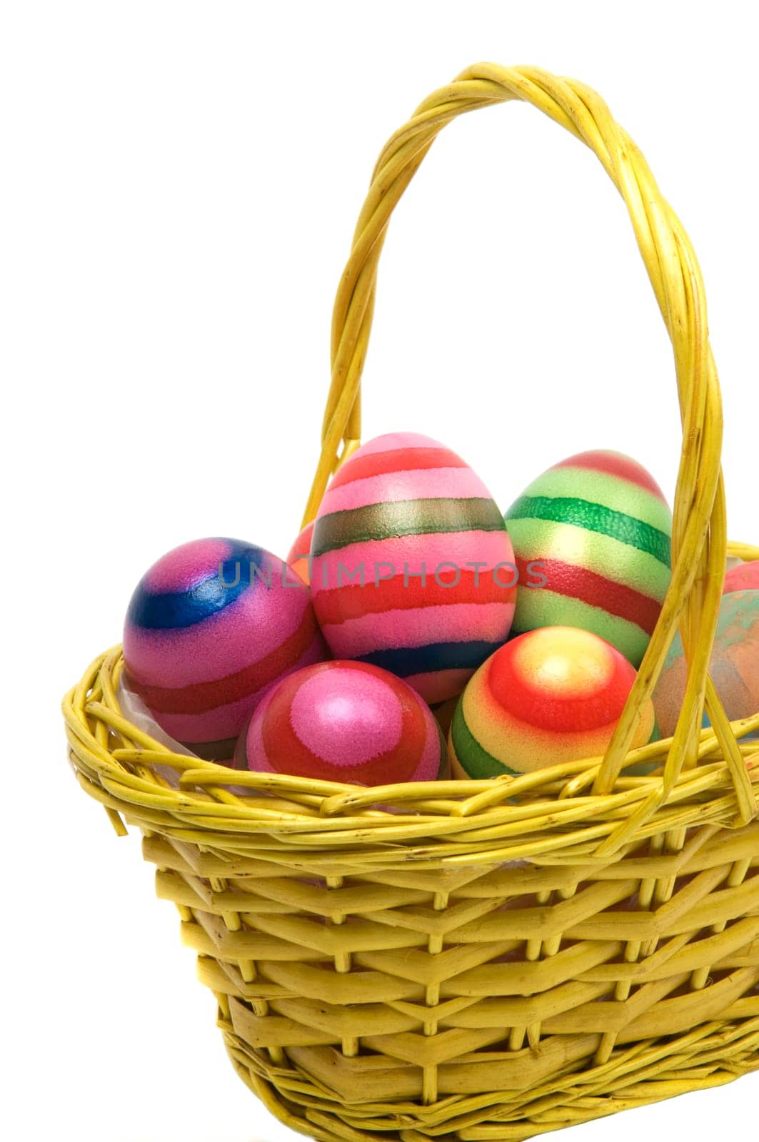 Easter Eggs In A Basket