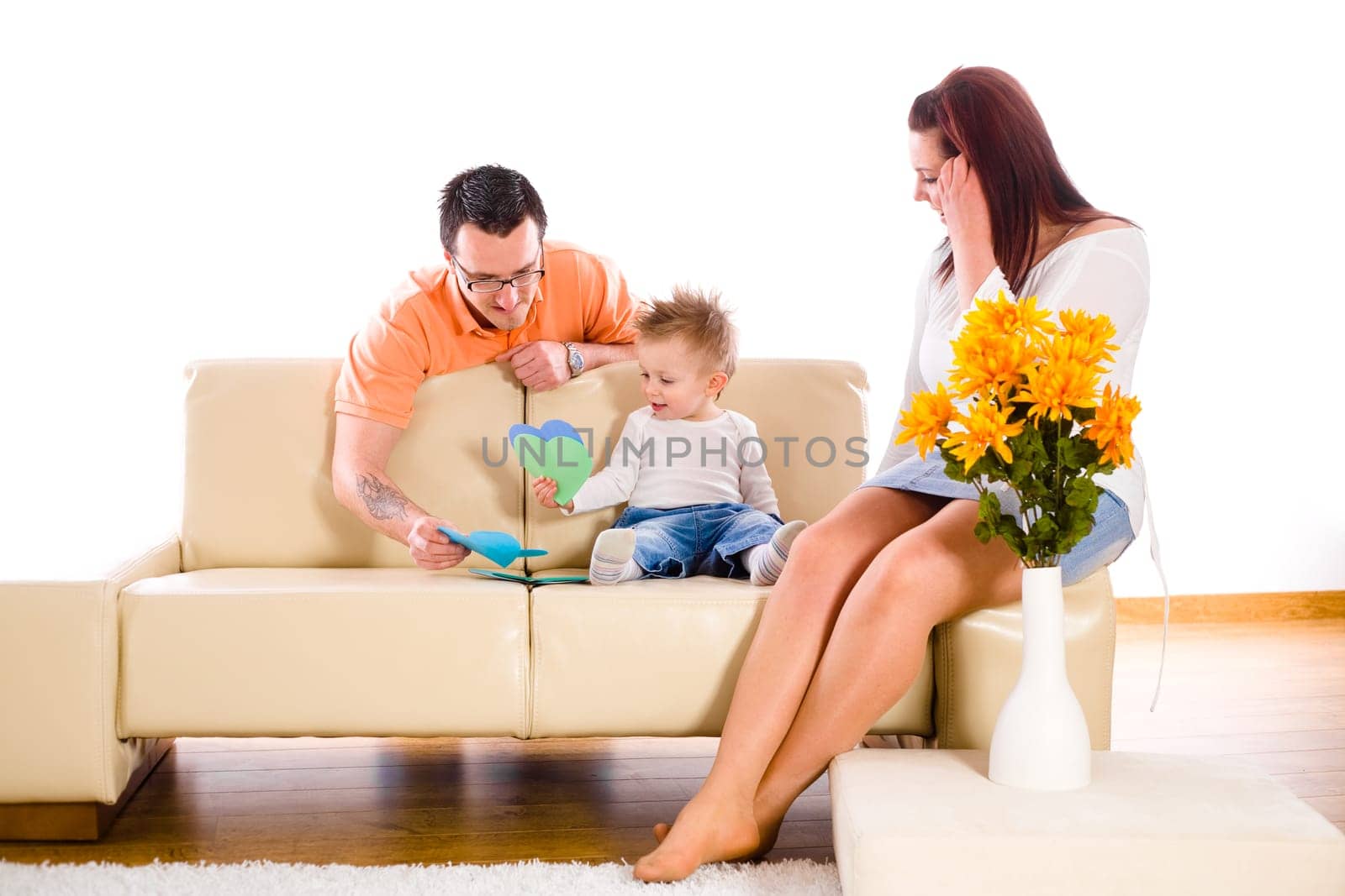 Family at home indoor