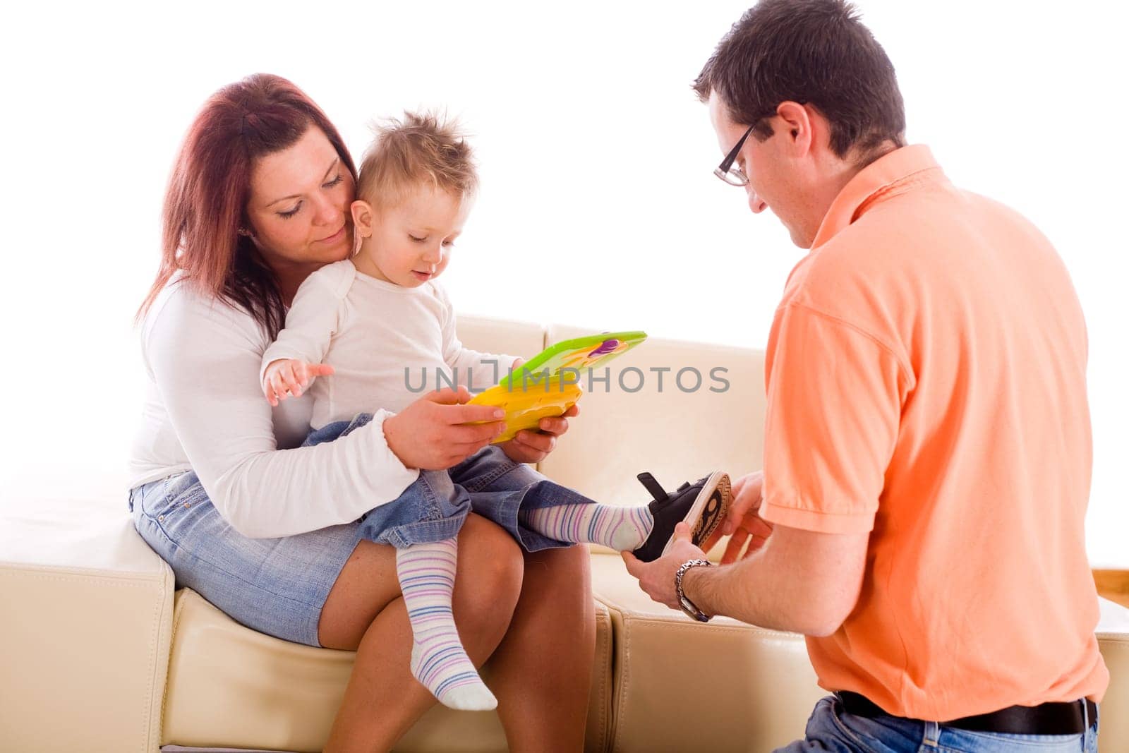 Family at home indoor