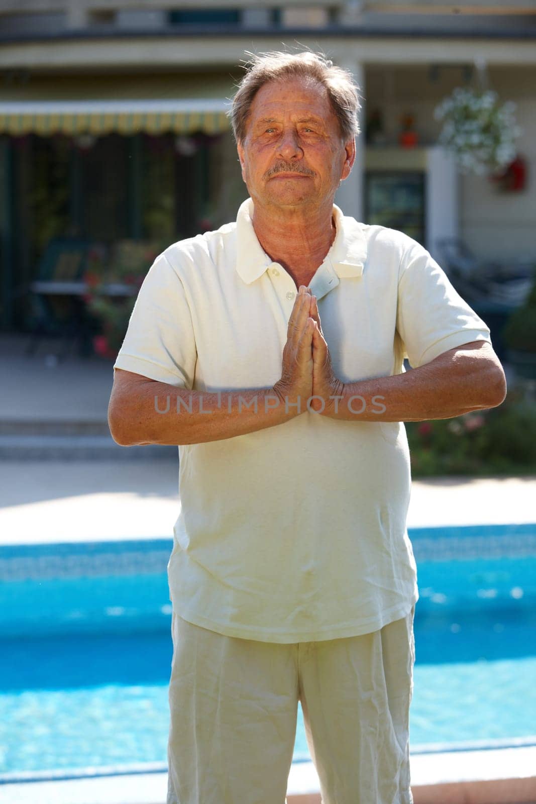 Senior man exercise