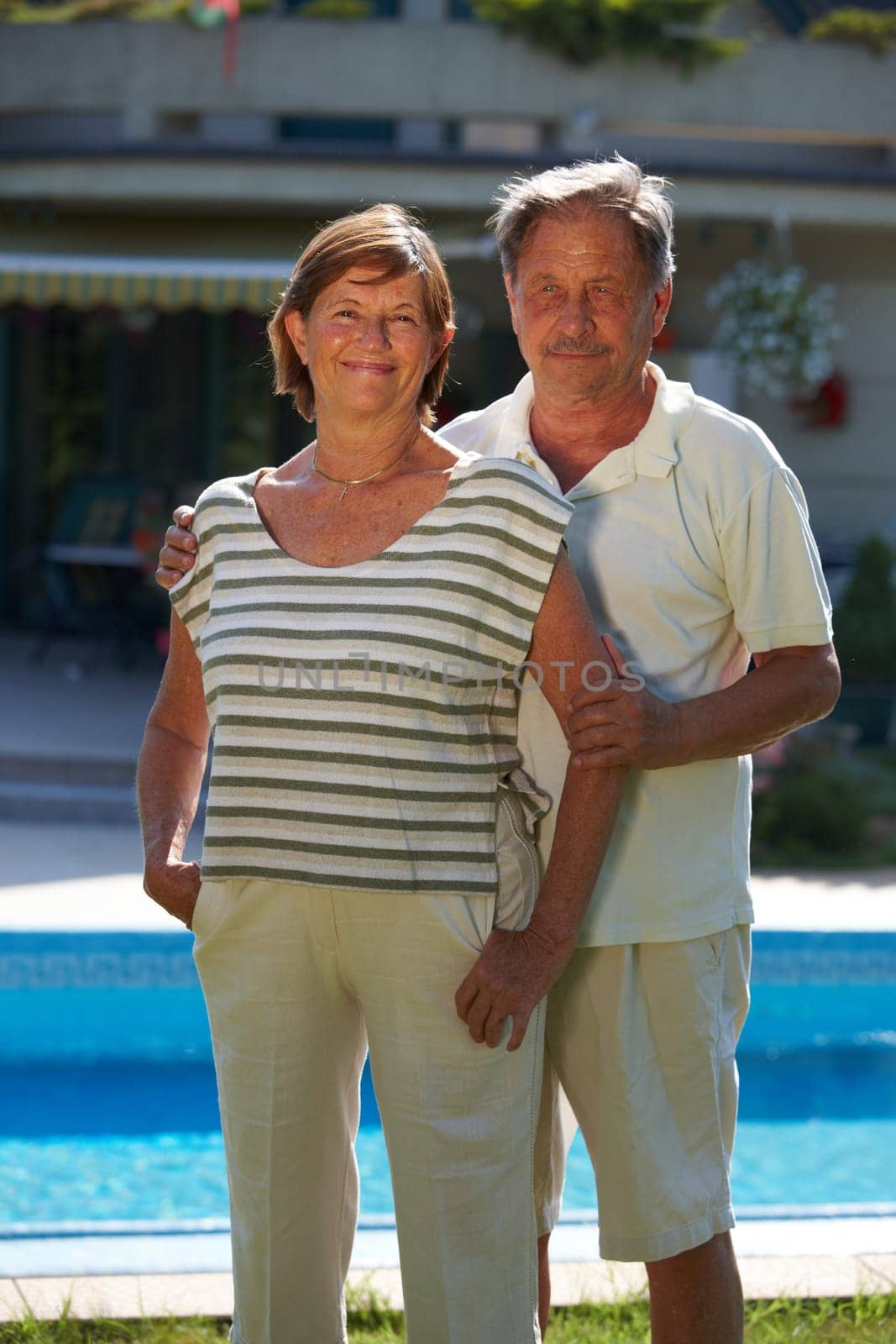 Active senior couple
