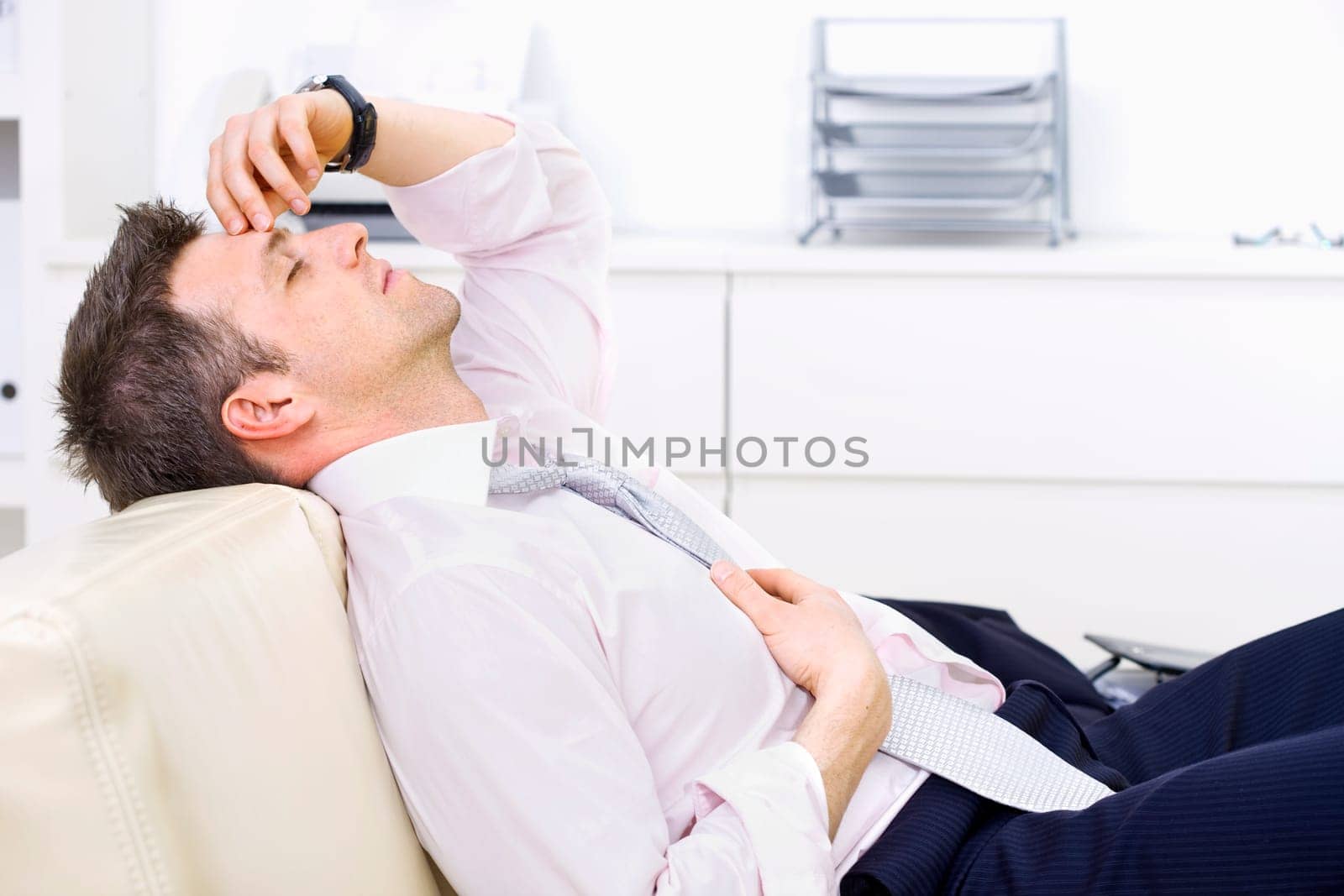 Thinking businessman