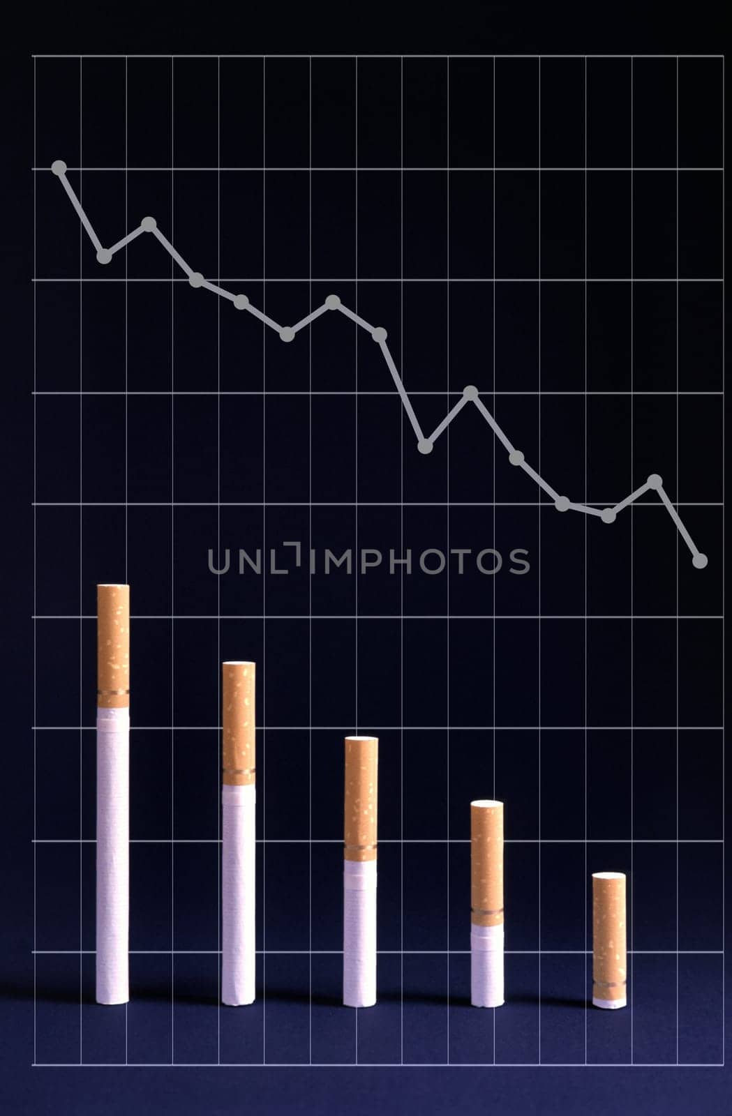 reduced level of smoking and graph