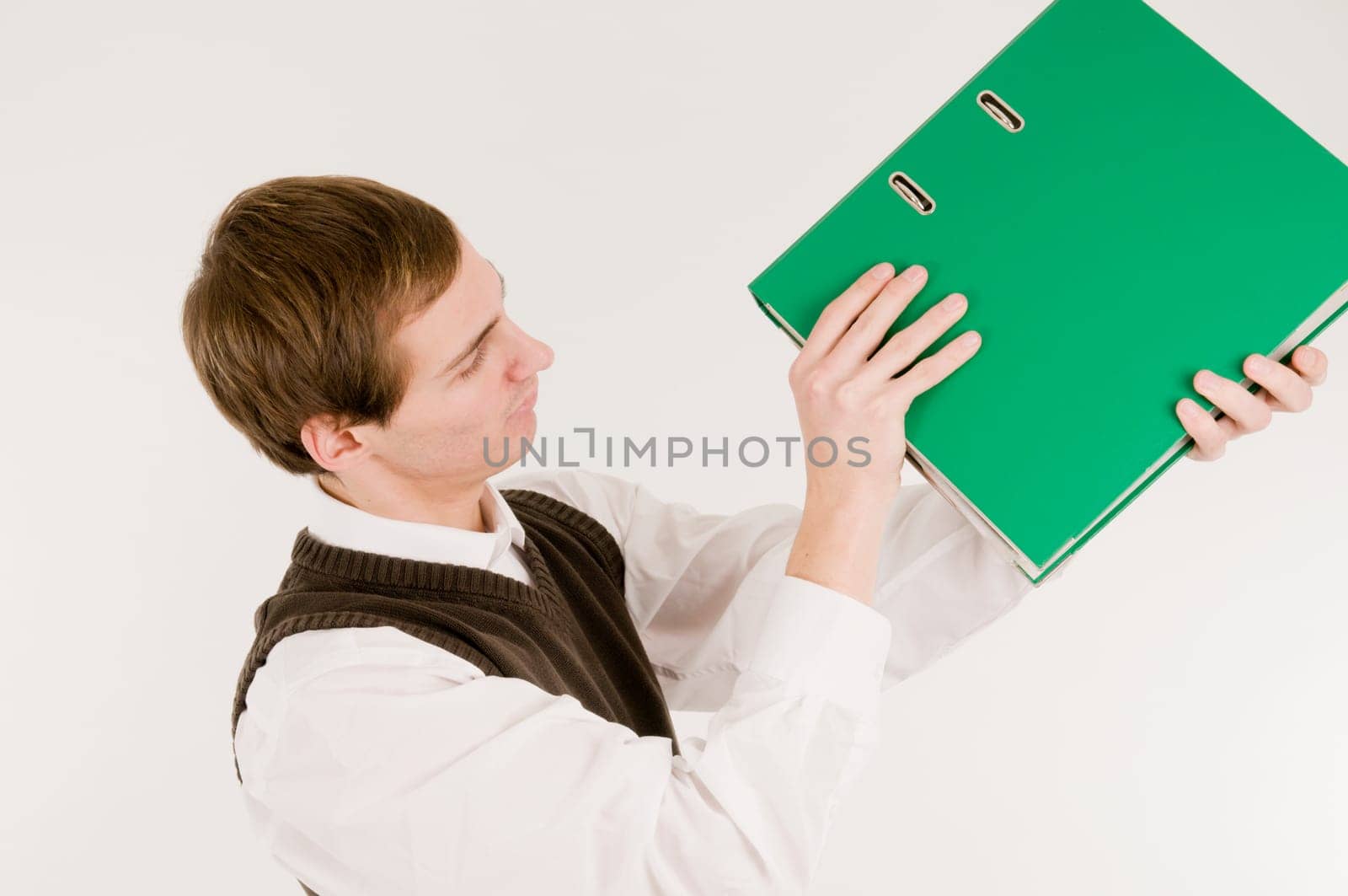 looking up to the folder