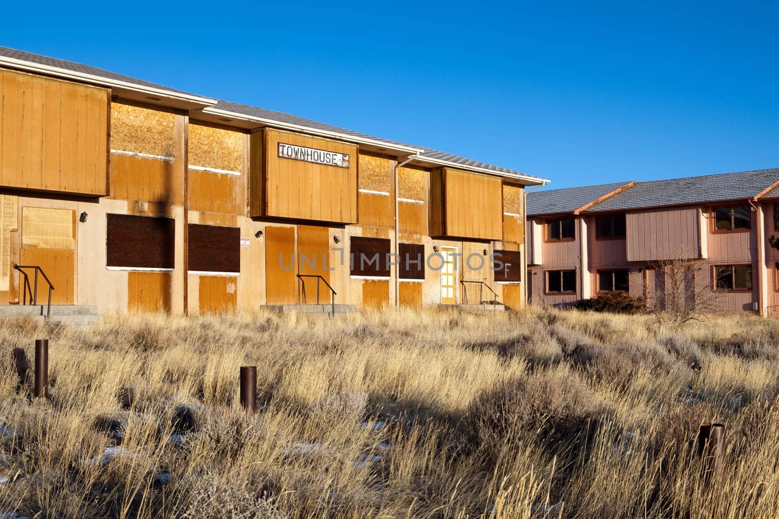 abandoned townhouses