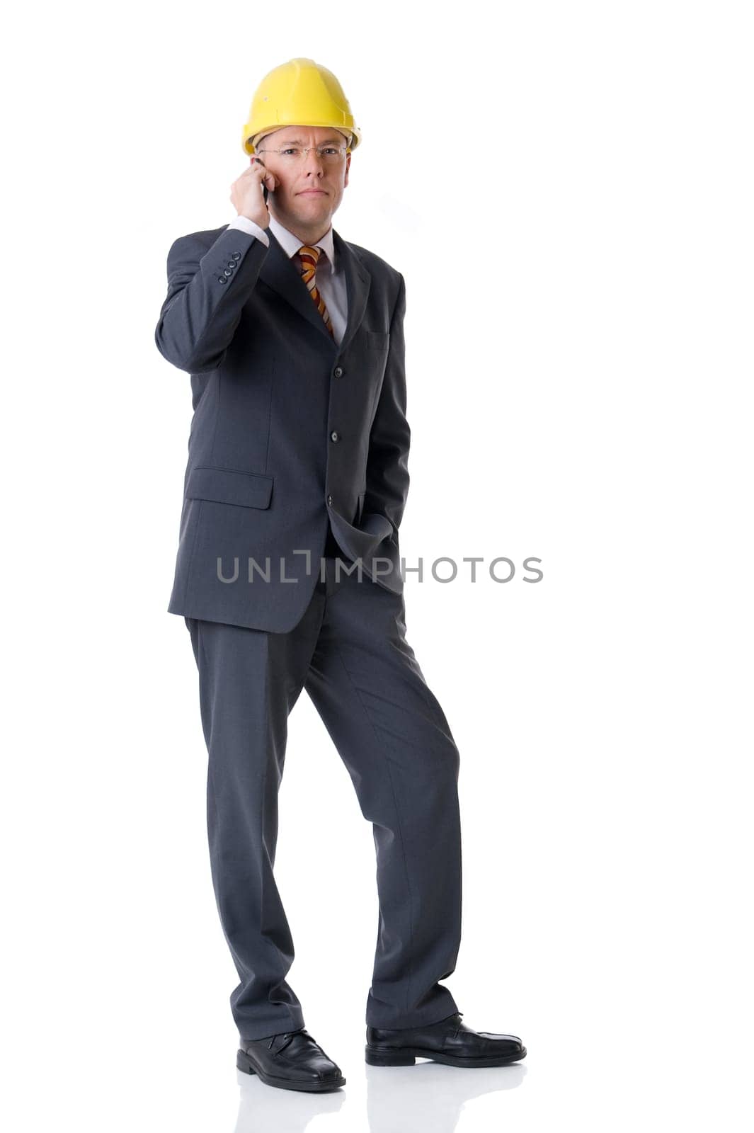 Architect on the phone