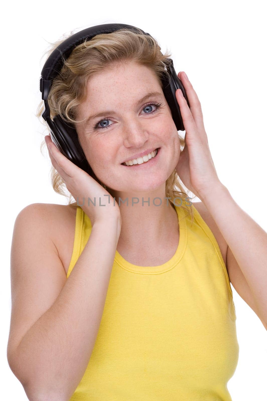Young woman with headphones