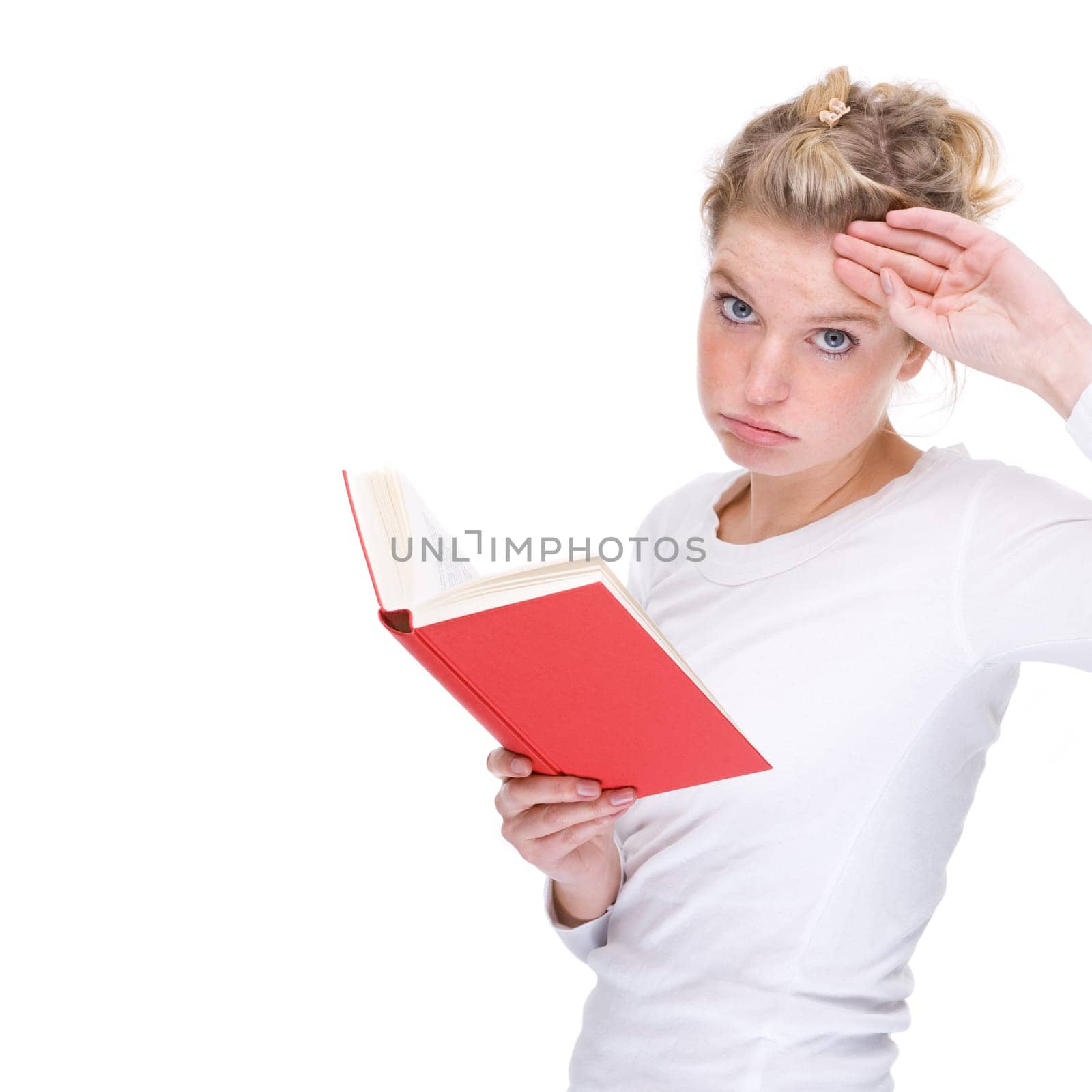 Young woman with a book