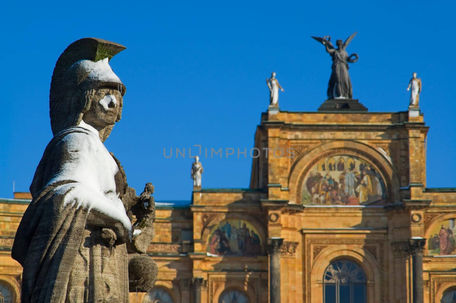 Munich's Athena in winter