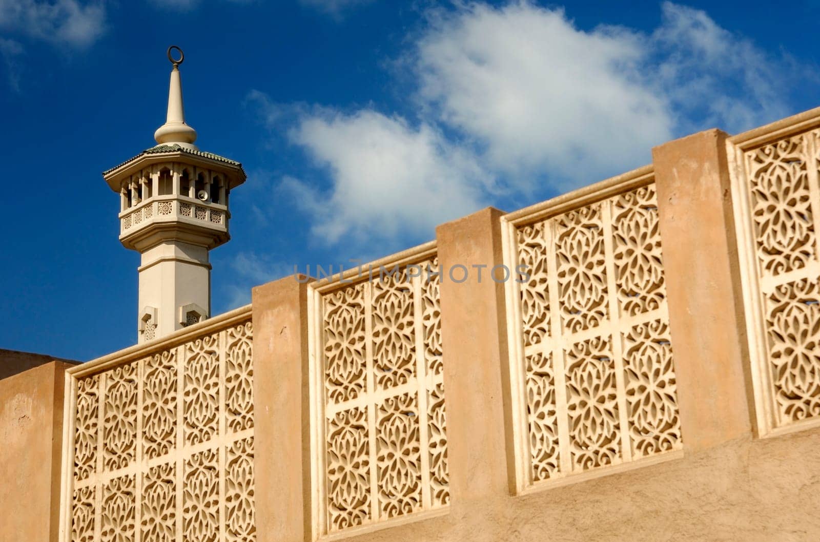 Top of a minaret in Bur Dubai,Dubai,United Arab Emirates