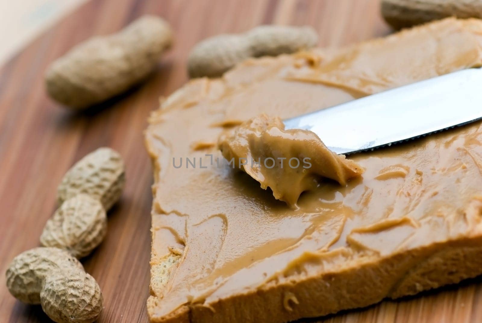 Peanut butter on toast