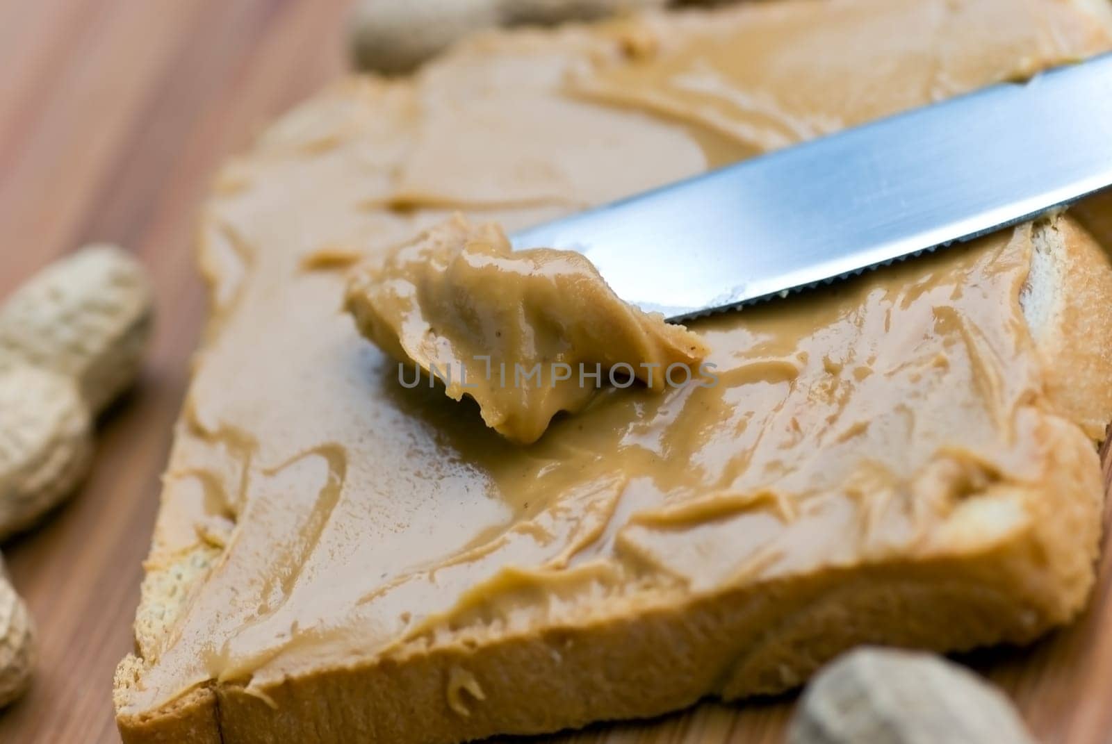 Peanut butter on toast