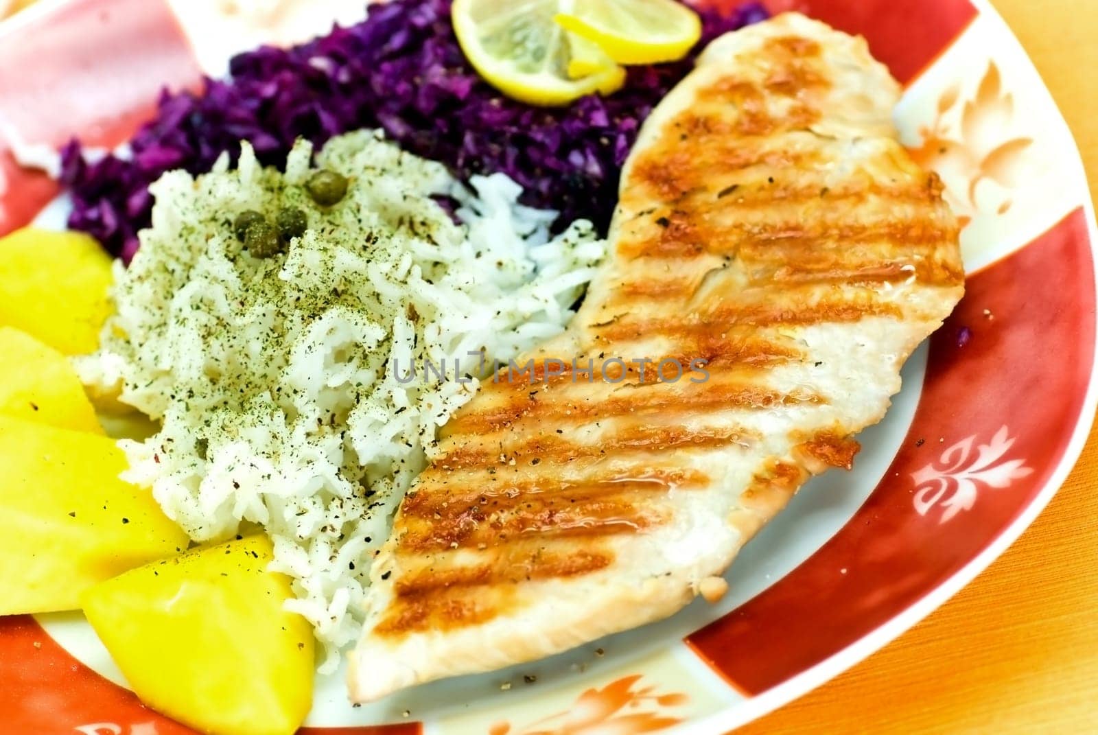 Grilled turkey breast