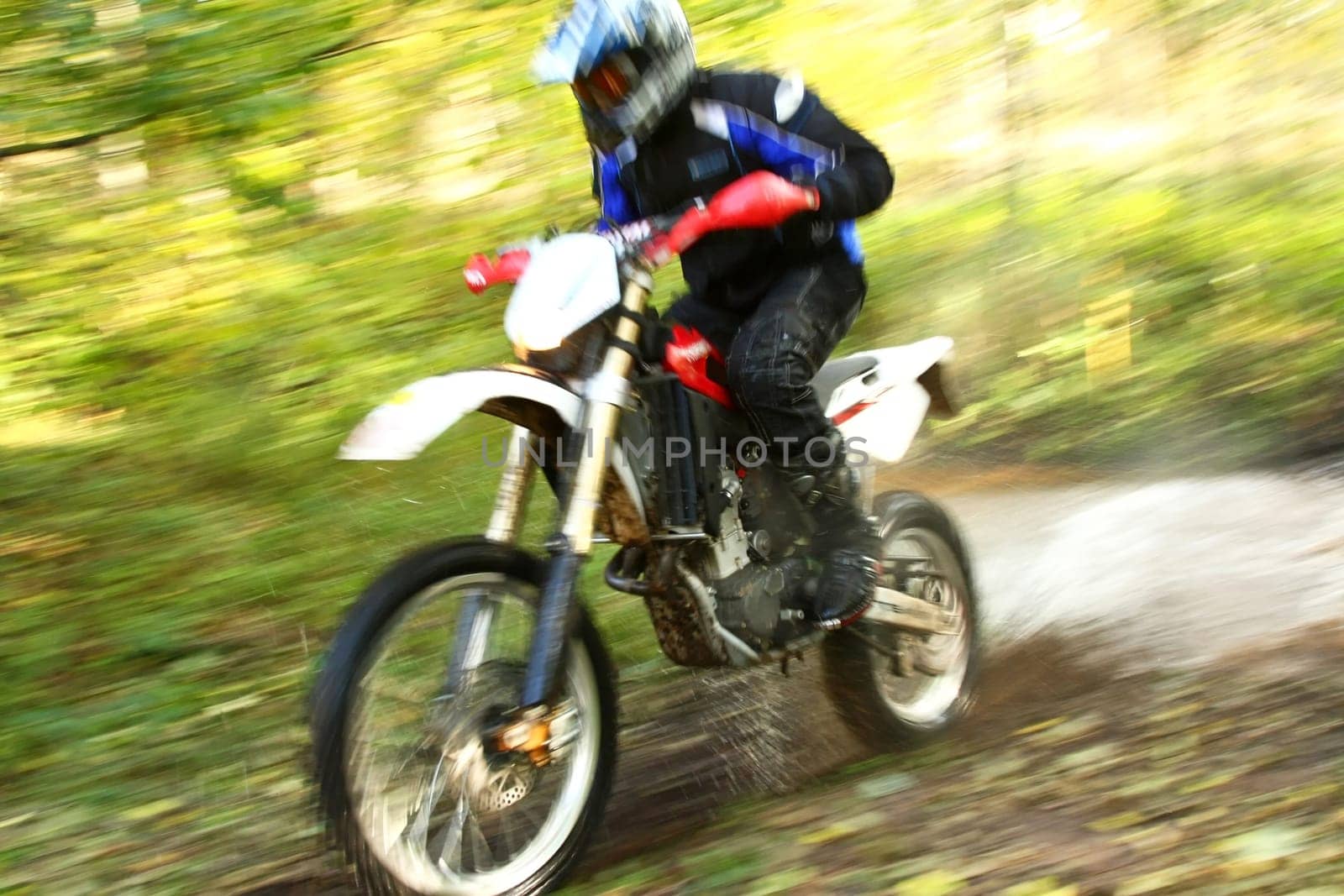 Motion blur, off-road motorbike