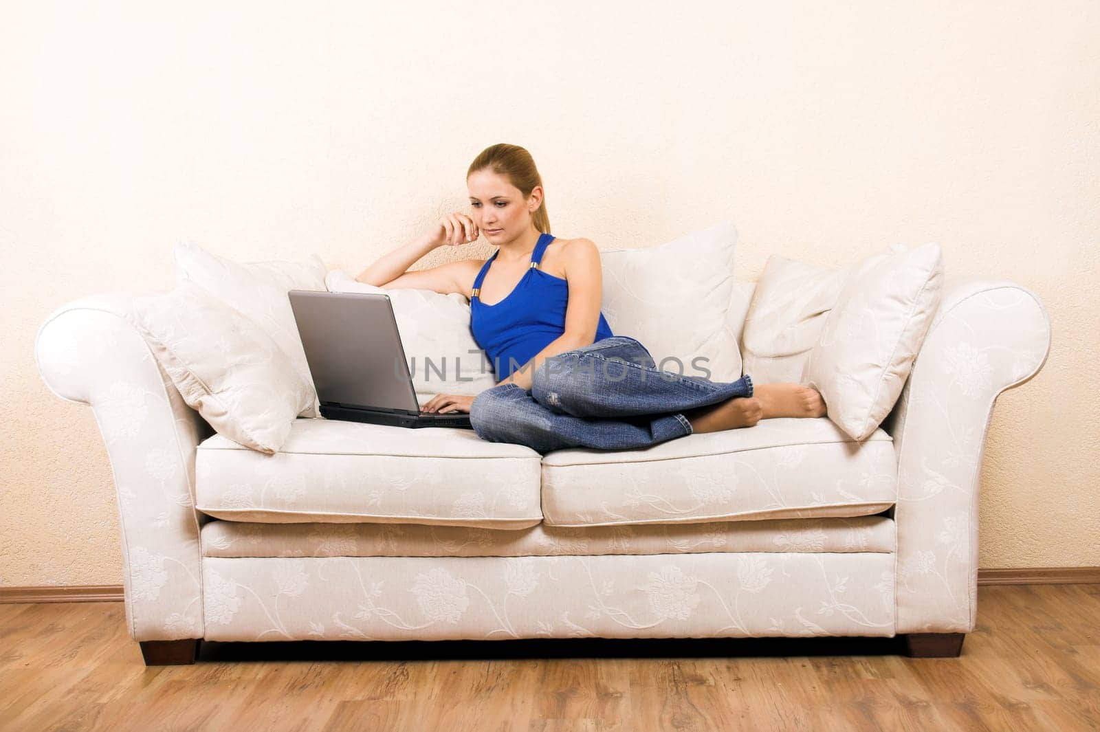 Woman with laptop