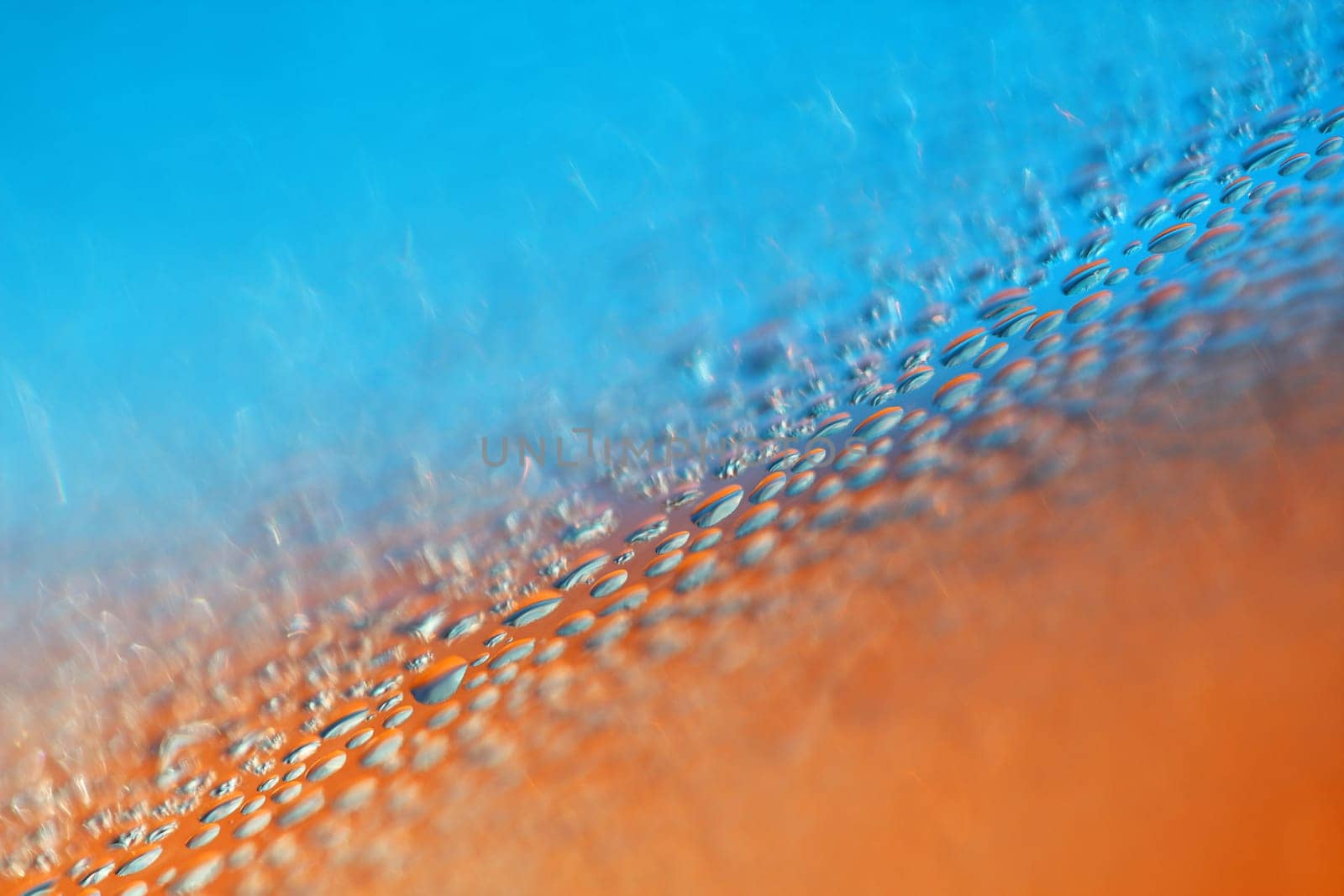 blue-orange drop background