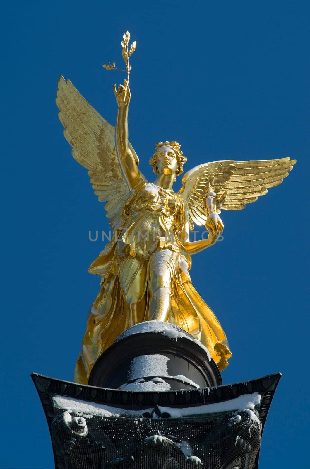 Munich Angels of Peace in Winter