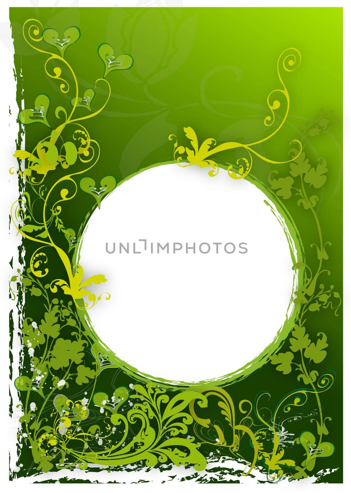green background