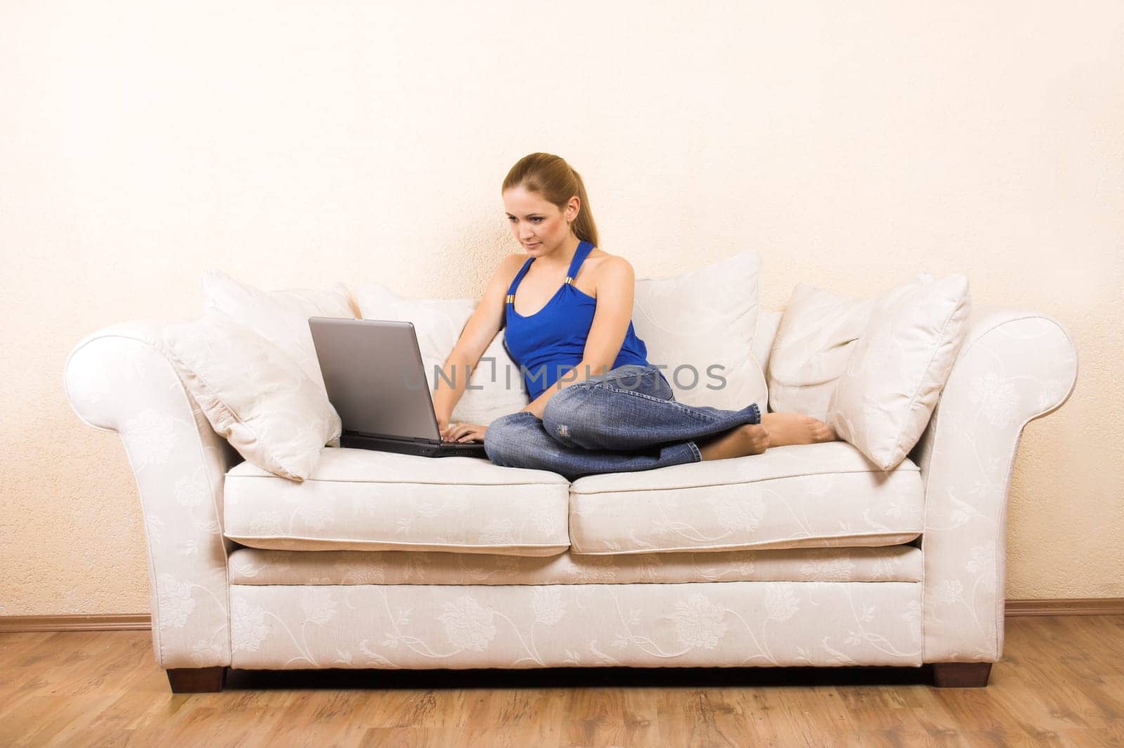 Woman with laptop