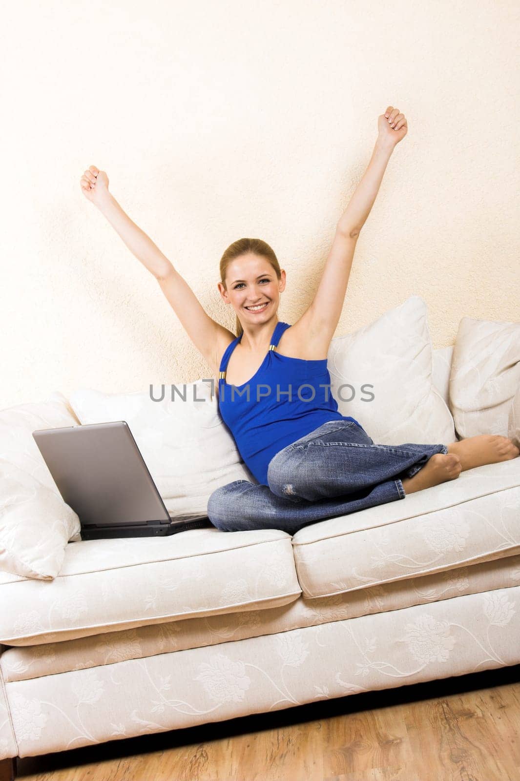 Woman with laptop