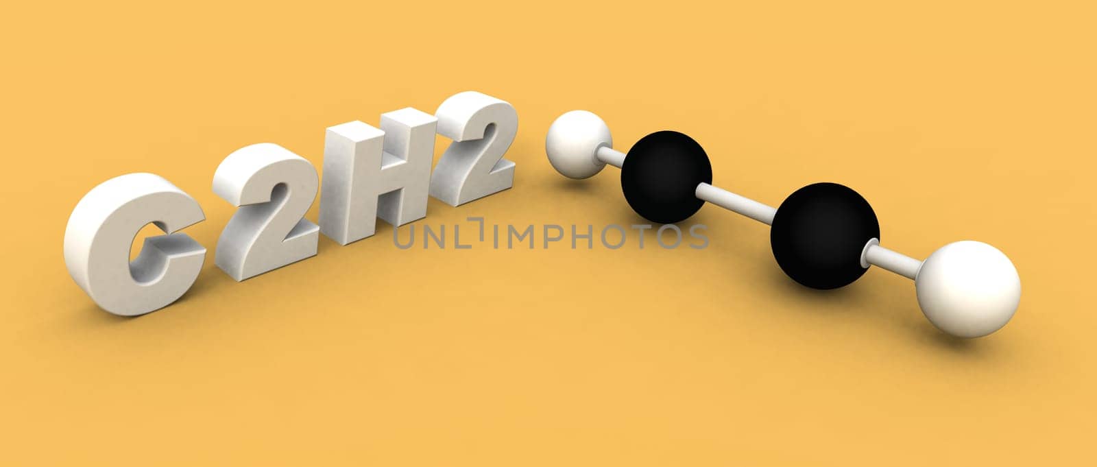Acethylene molecule C2H2