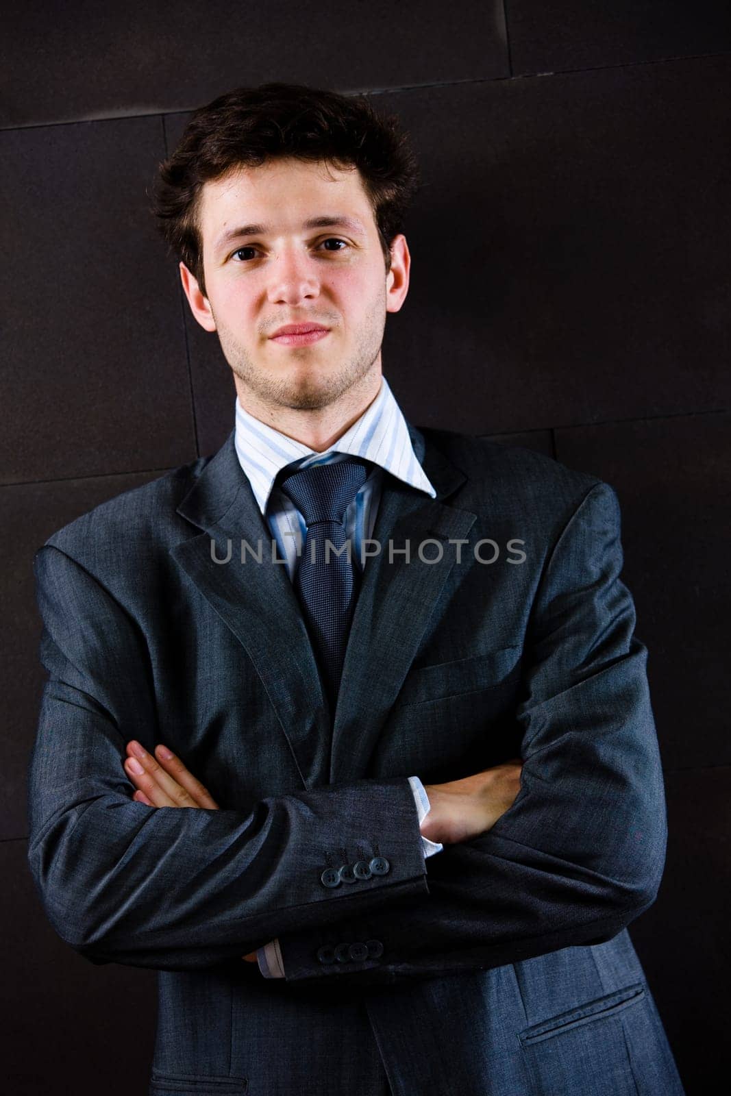 Portrait of satisfied businessman