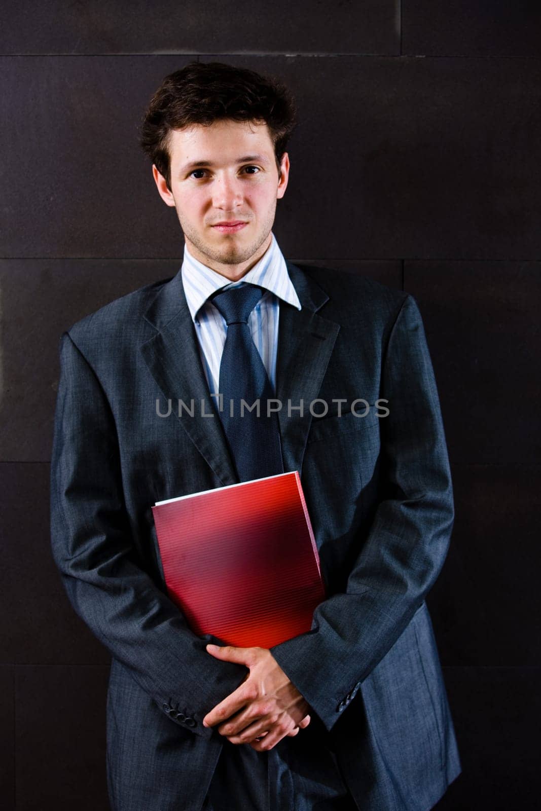 Portrait of satisfied businessman