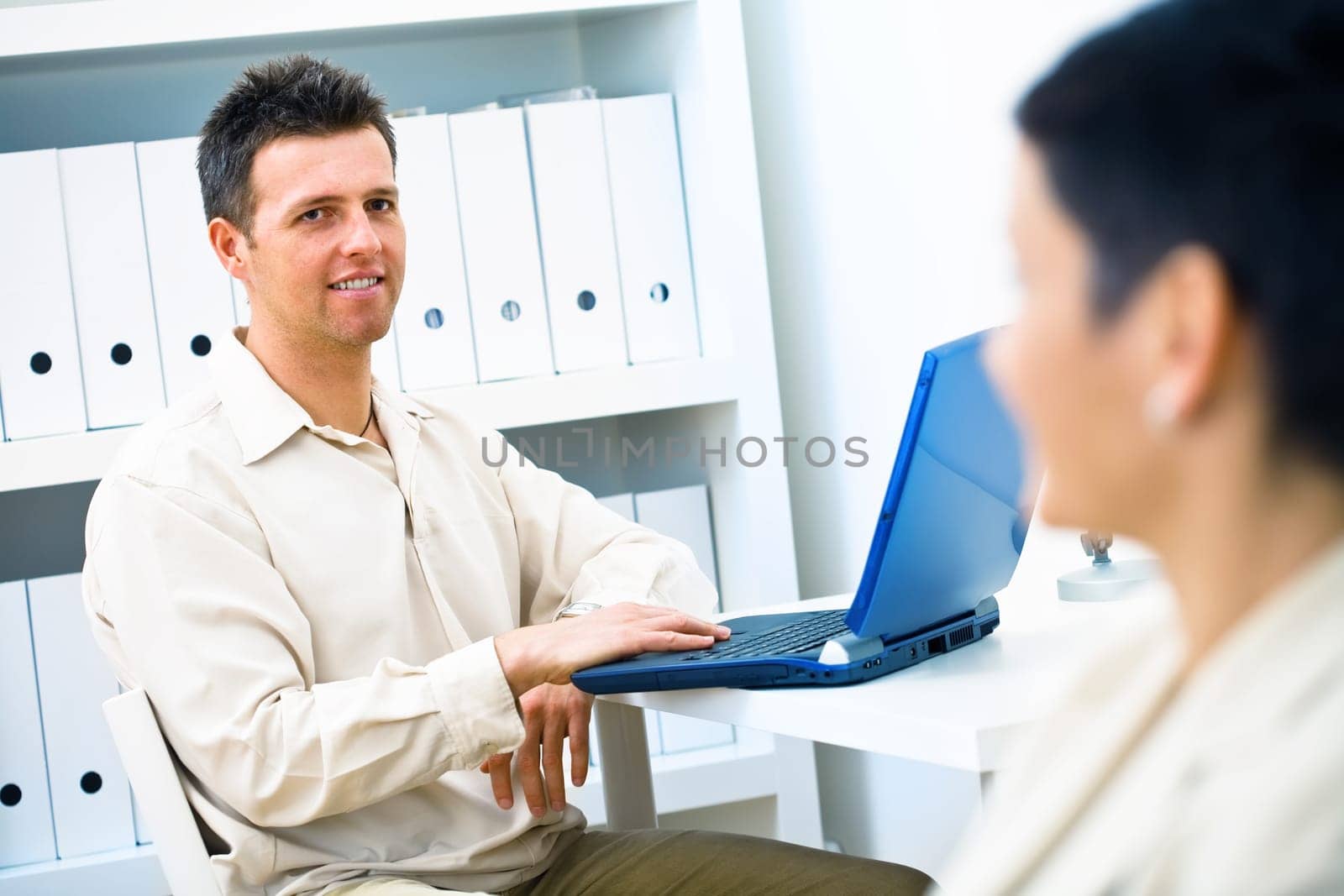 Businessman working