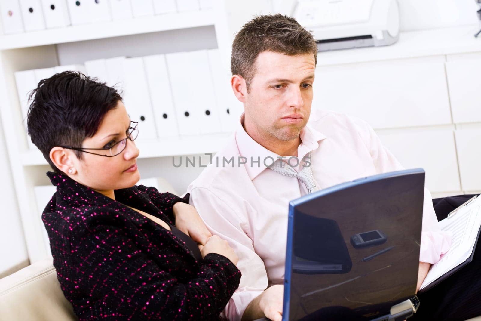 Businesspeople having problem