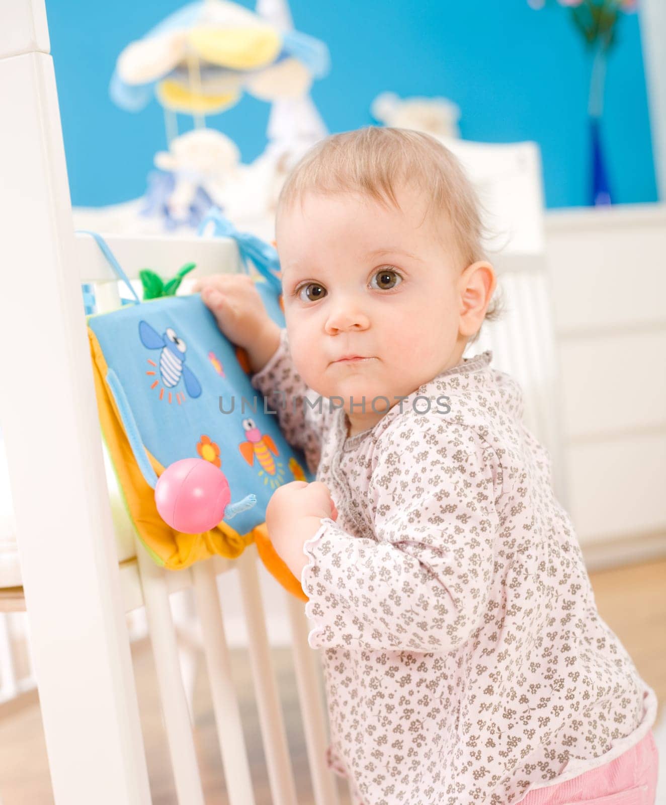 Baby girl at home