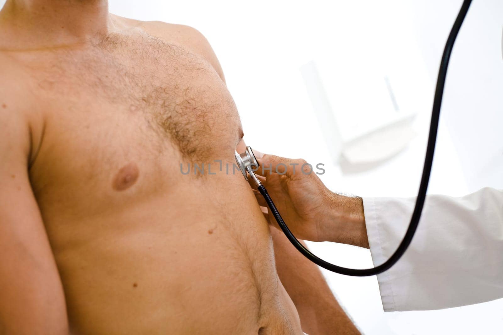Doctor examining patient
