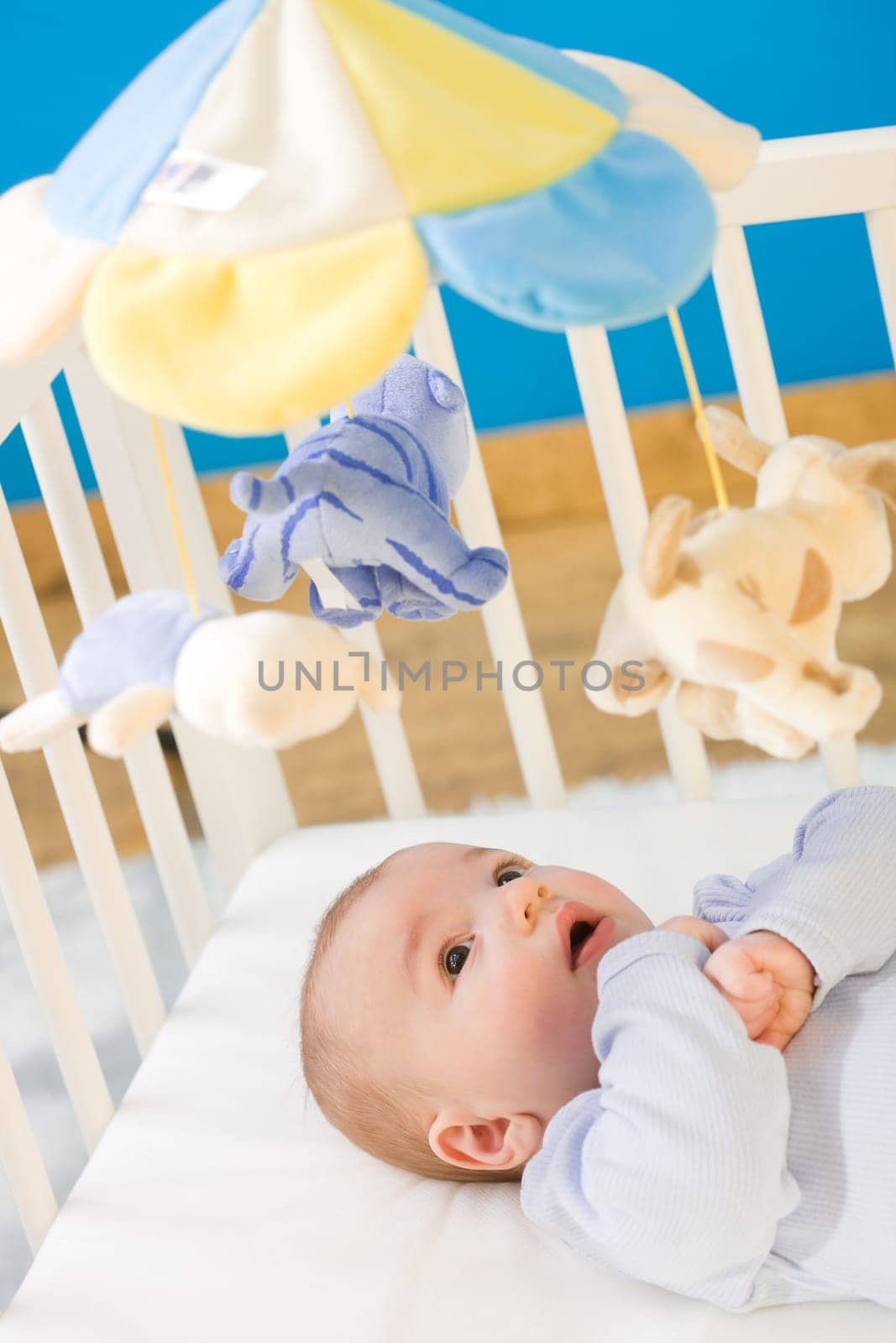 Baby in baby bed