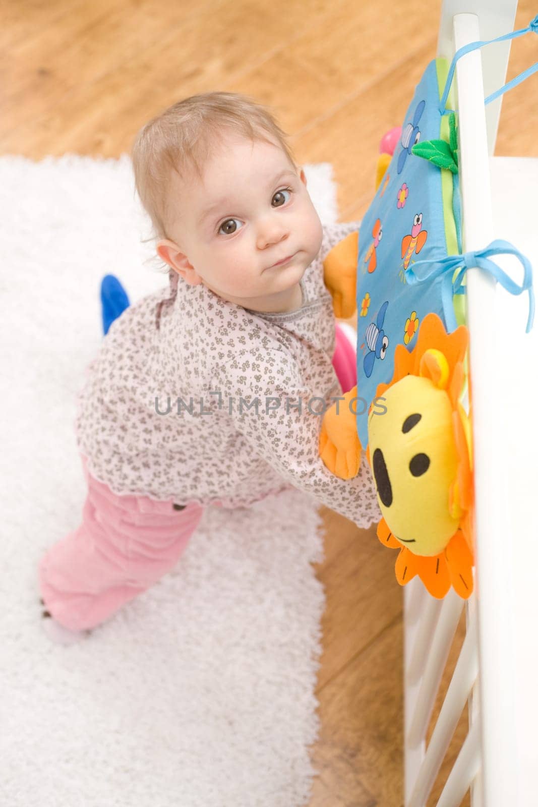 Baby girl at home
