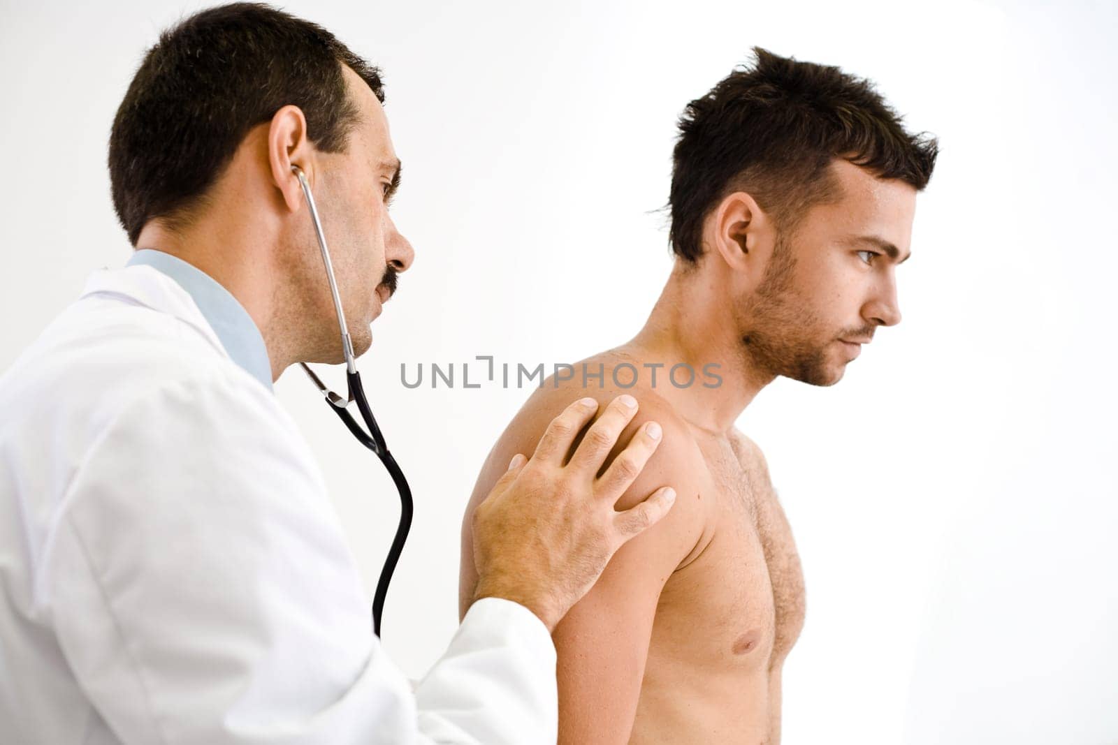Doctor examining patient