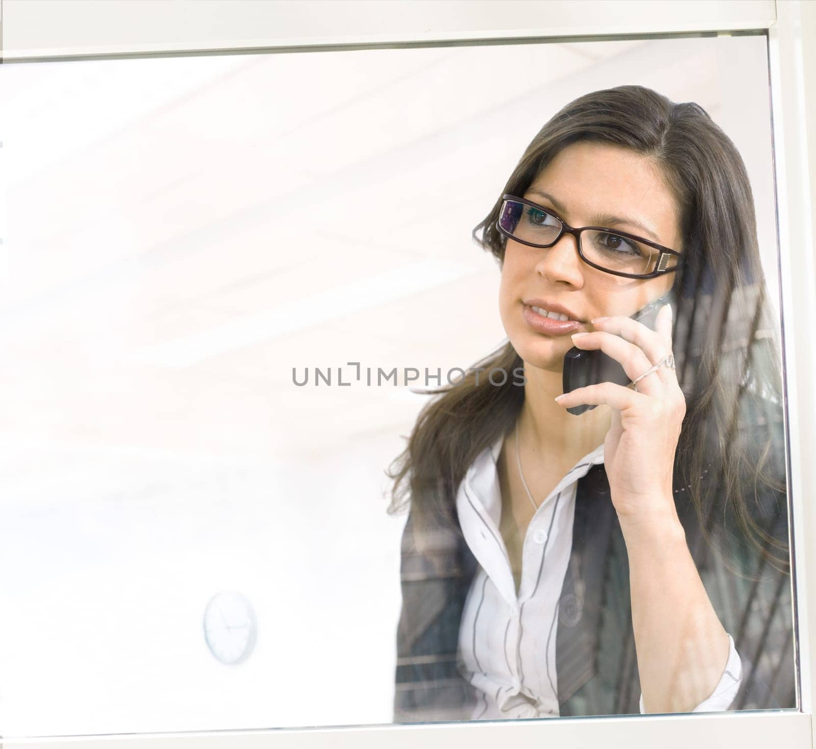 Businesswoman talking on mobilephone
