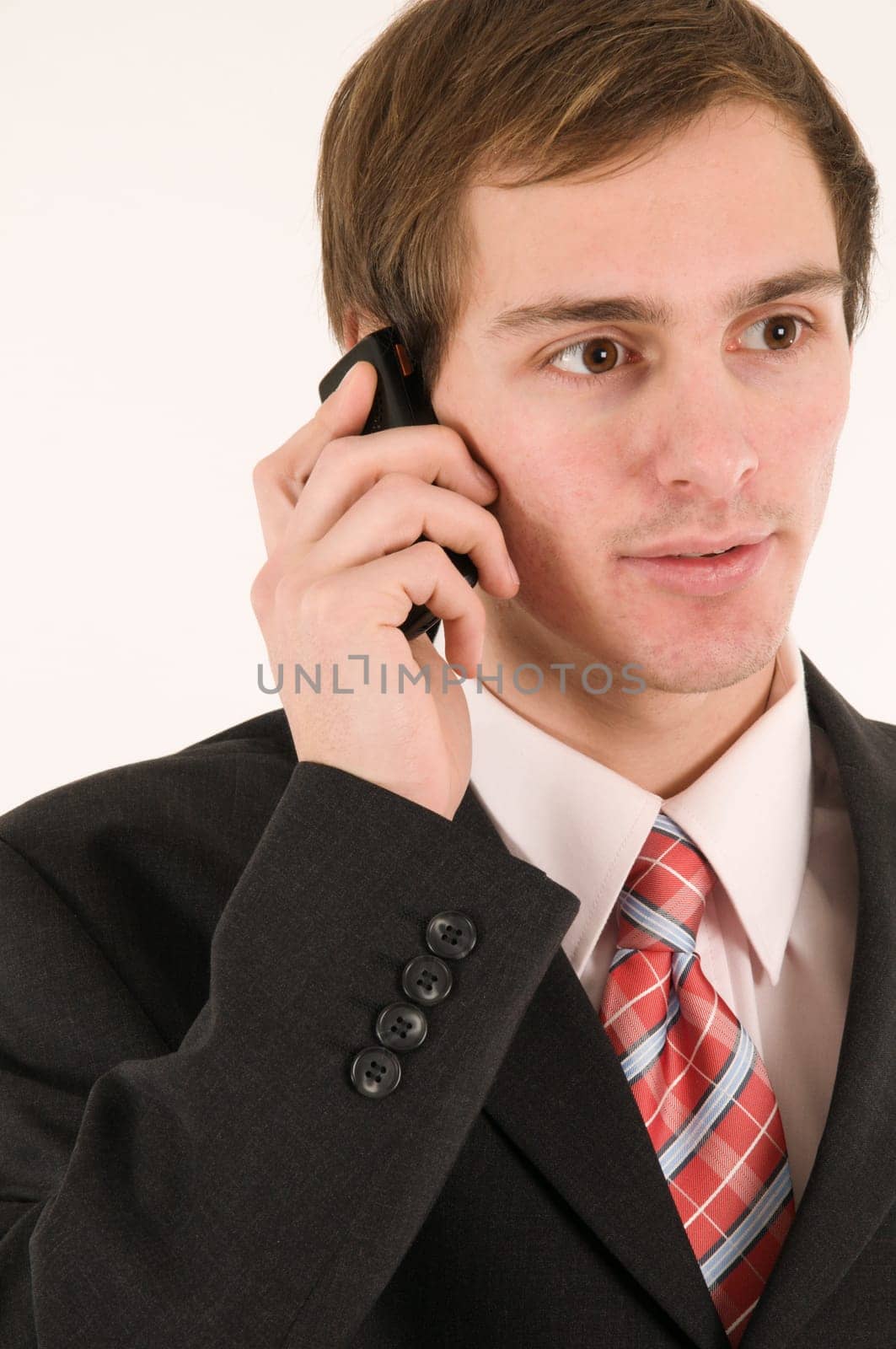 manager with phone