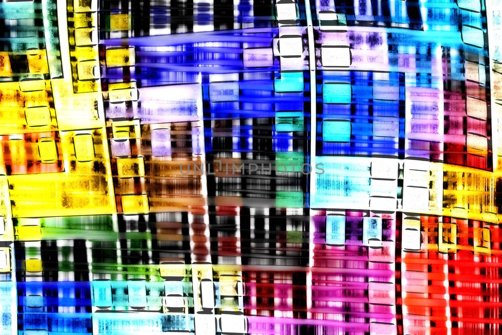 grunge flat building pattern