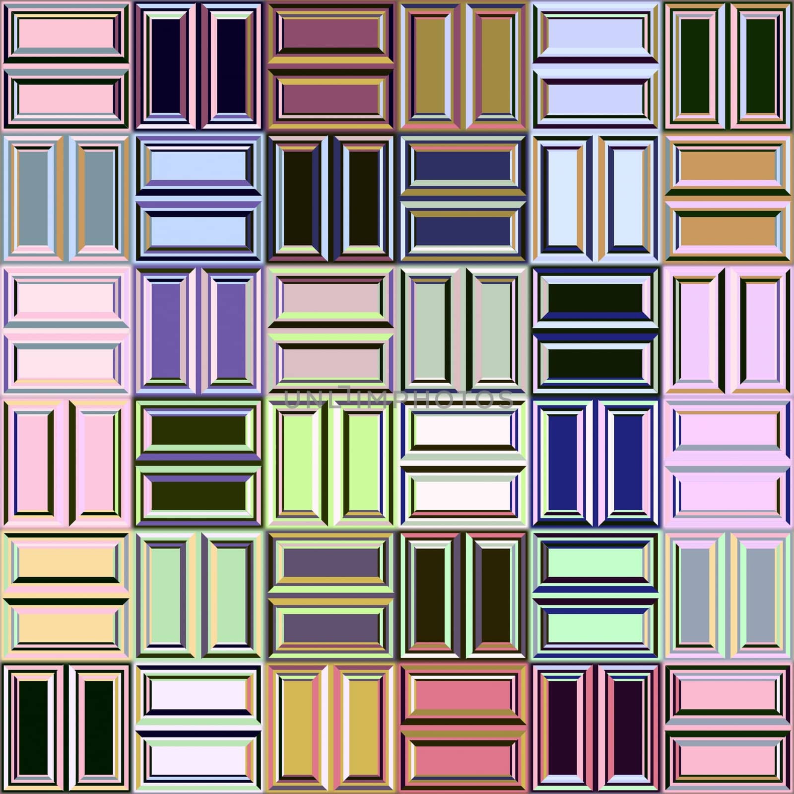 pastel blocks pattern